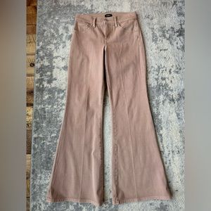 Flare khaki pants